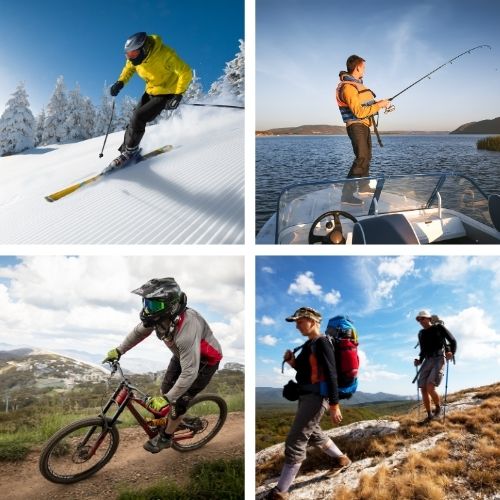 things to do in big bear including skiing, fishing, mountain biking, hiking