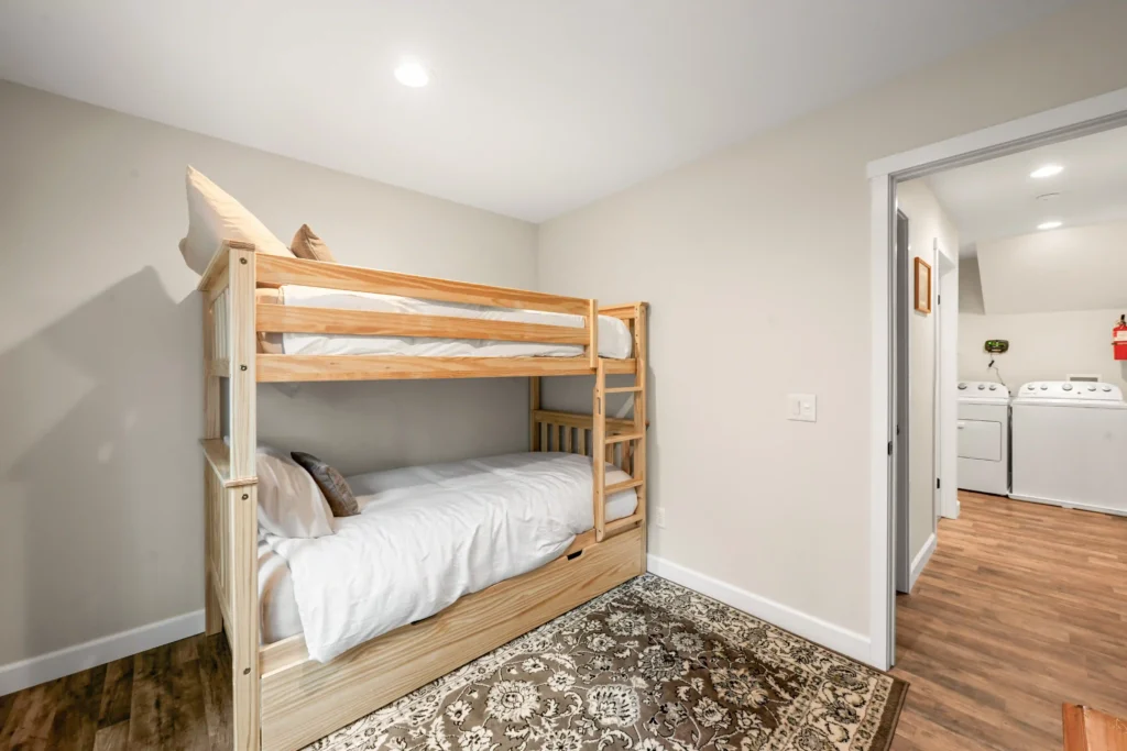 Guest Bedroom with Bunk bed: Twin over Twin bed